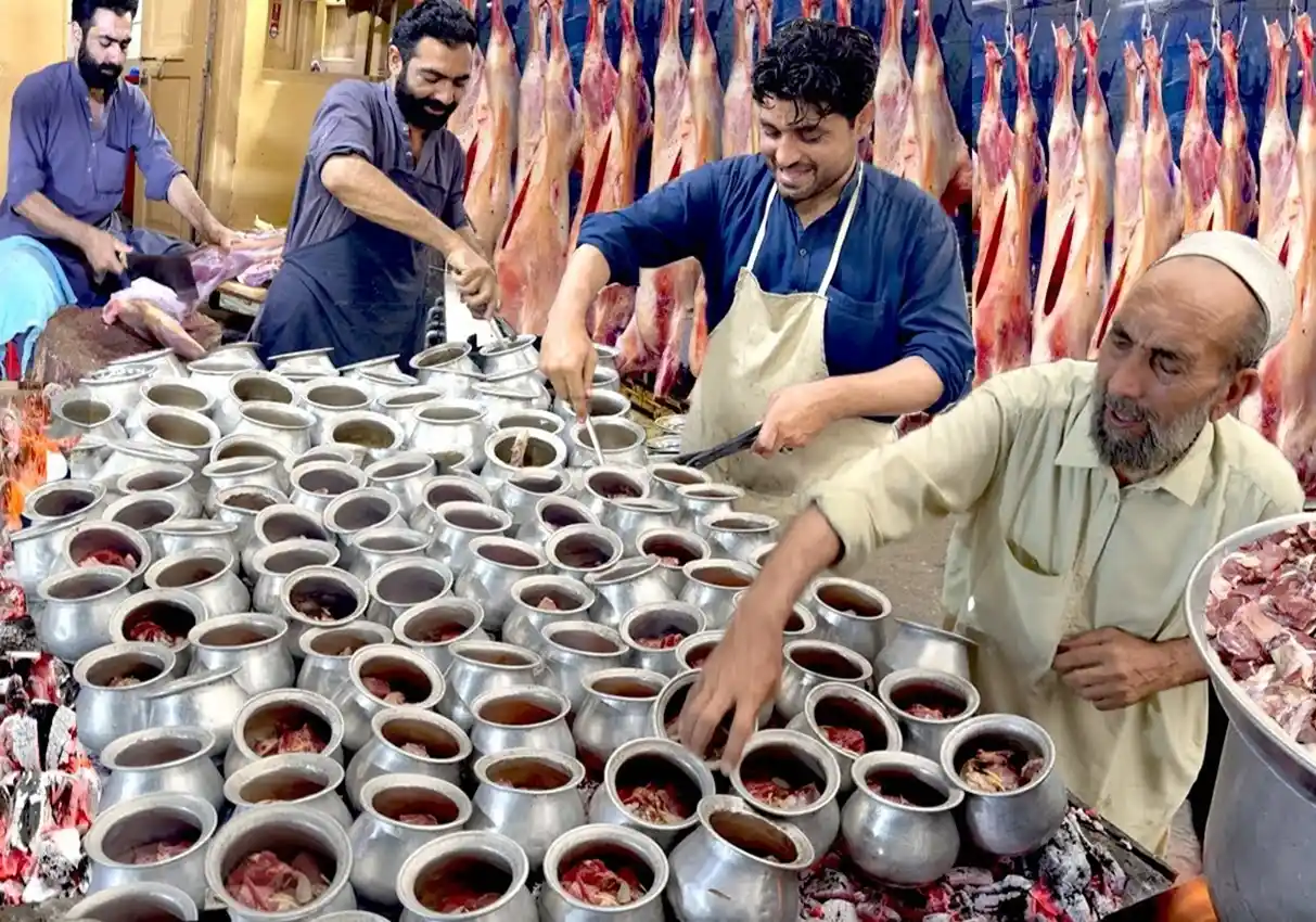 Traditional Afghani lamb cooked with tomatoes and spices