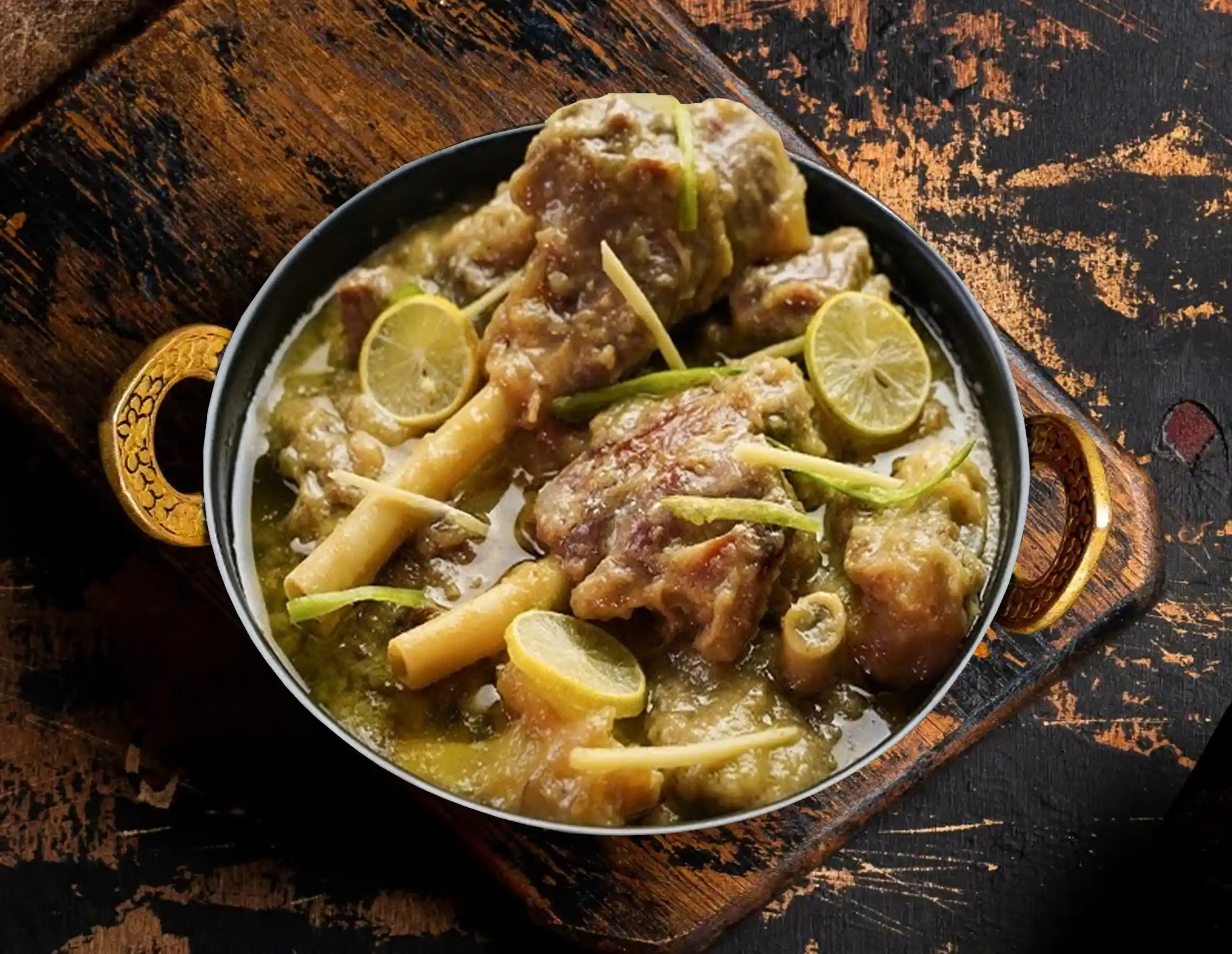 Traditional Afghan Namkeen Karahi meat dish