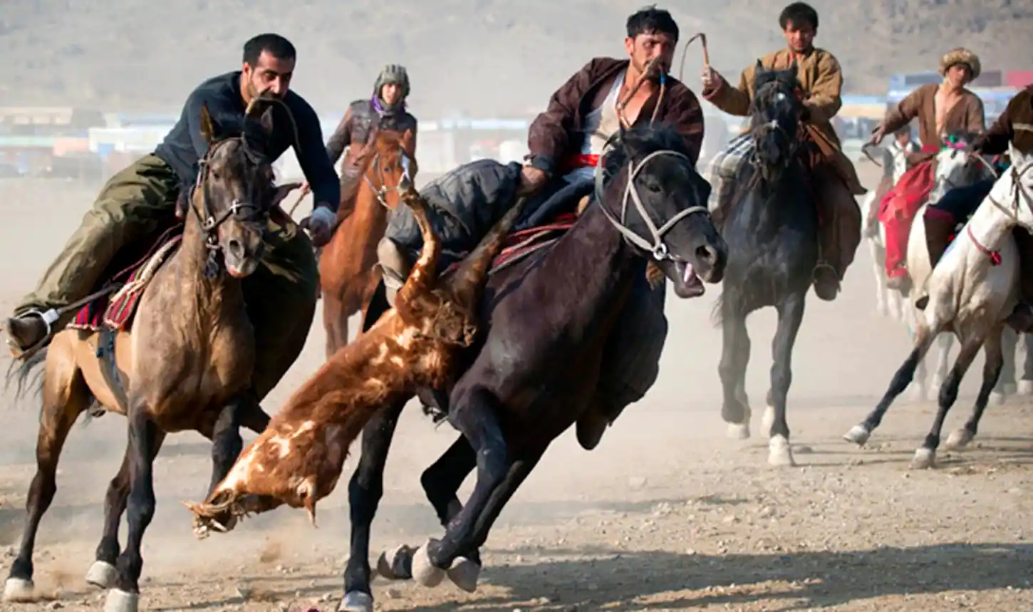 Traditional Buzkashi event in Mazar-i-Sharif