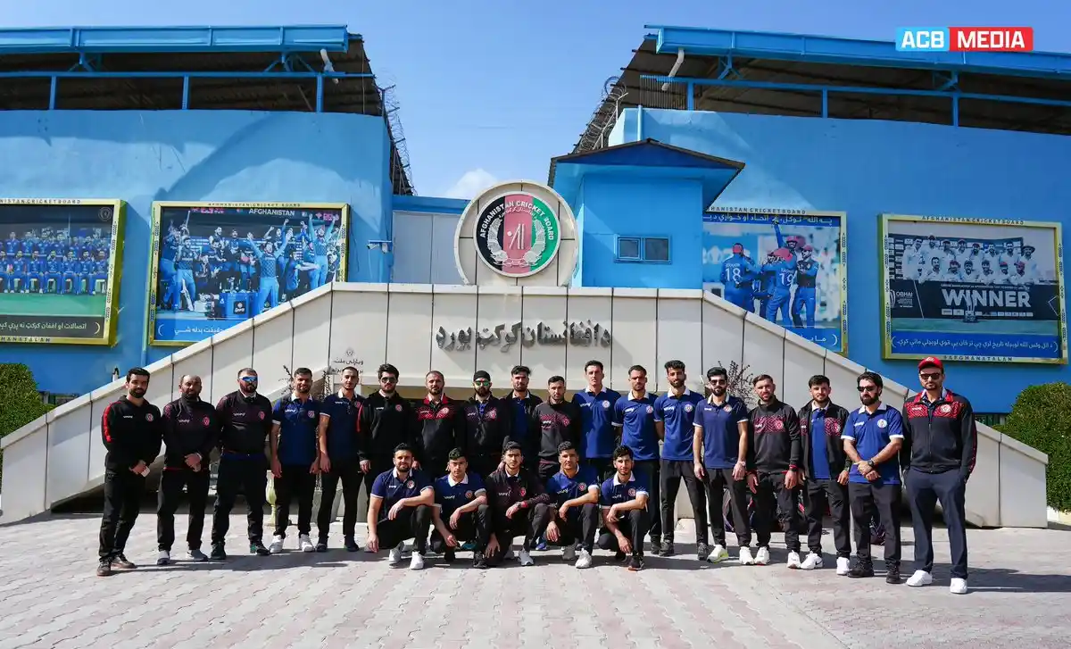 Afghan cricket fans cheering inside stadium