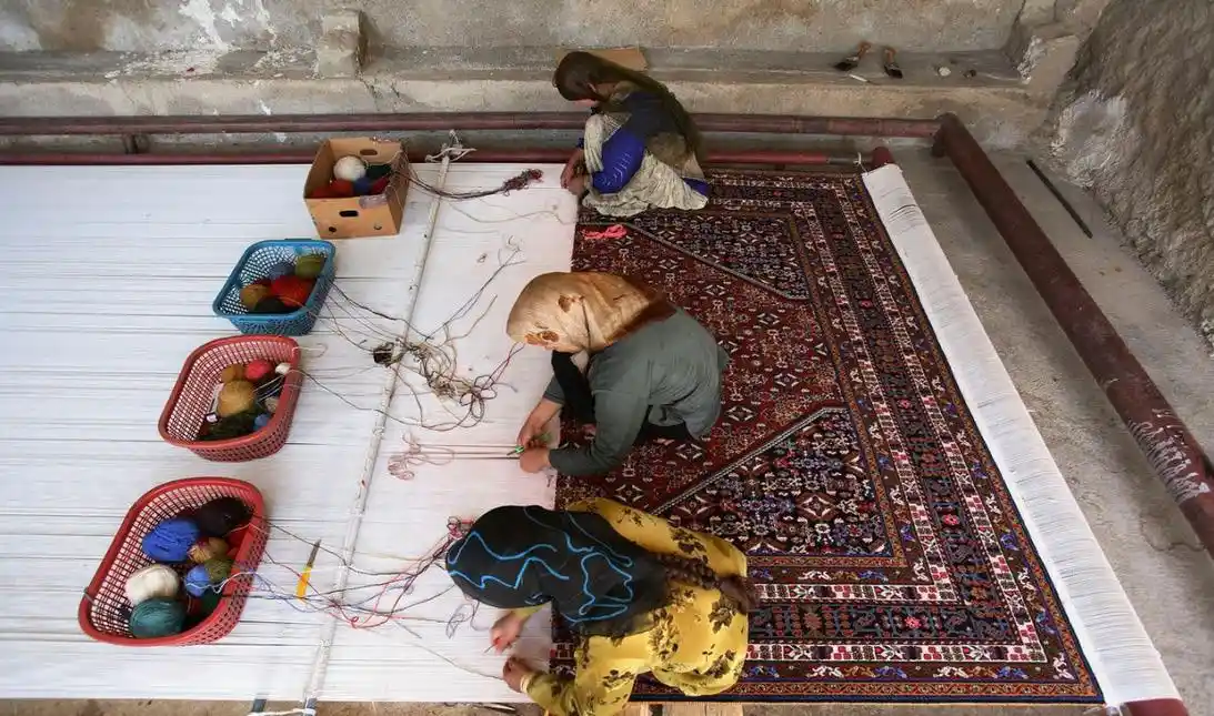 Traditional Afghan decorative handicraft artwork