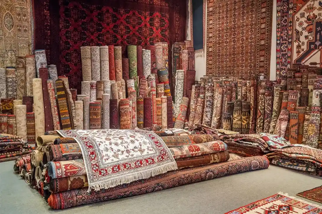 Afghan artisans displaying handmade cultural crafts