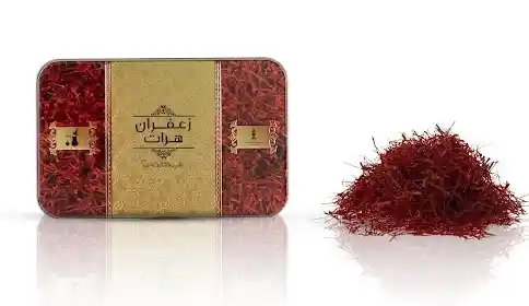 Freshly harvested saffron threads in Afghanistan