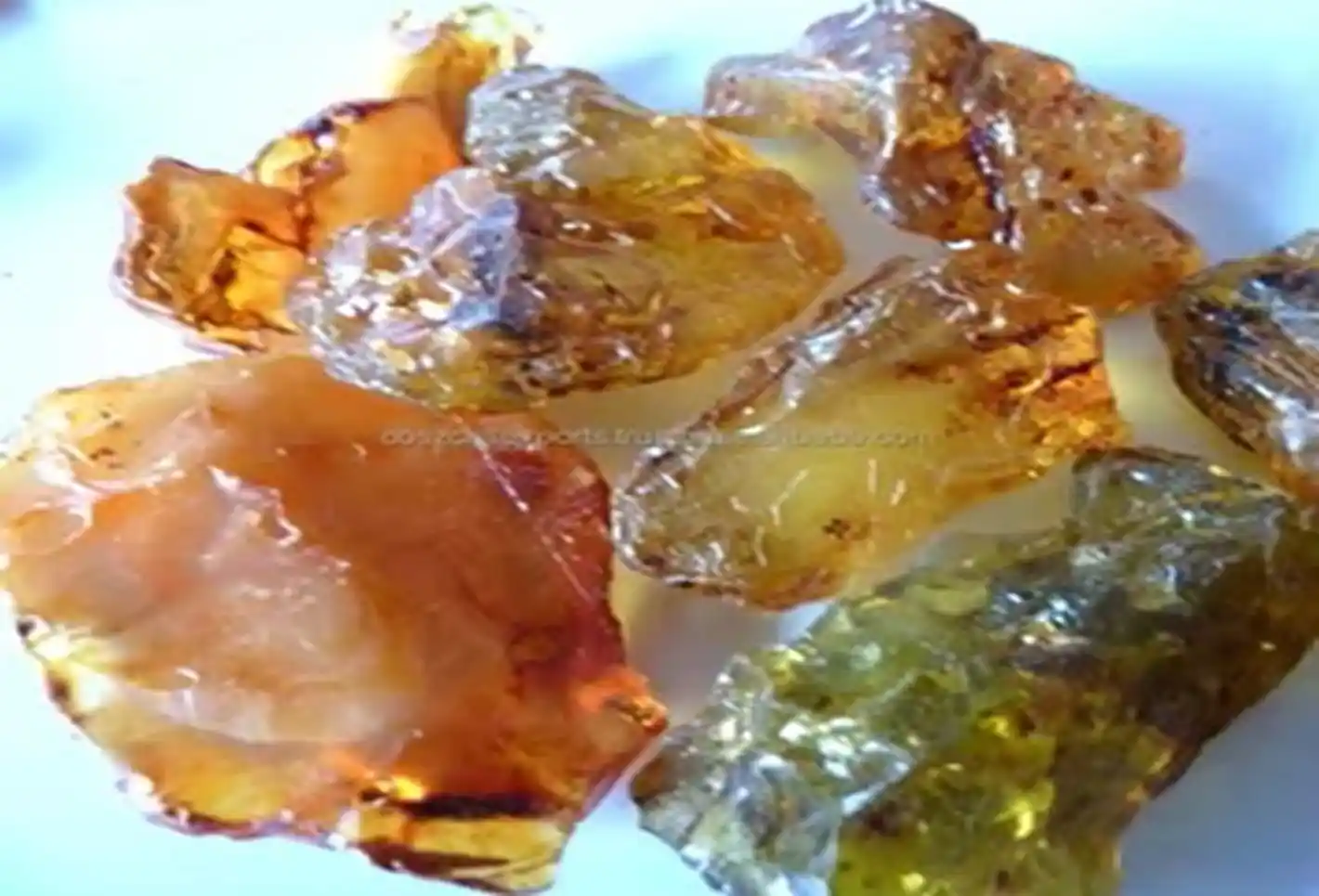 Golden citrine gemstone from Afghanistan
