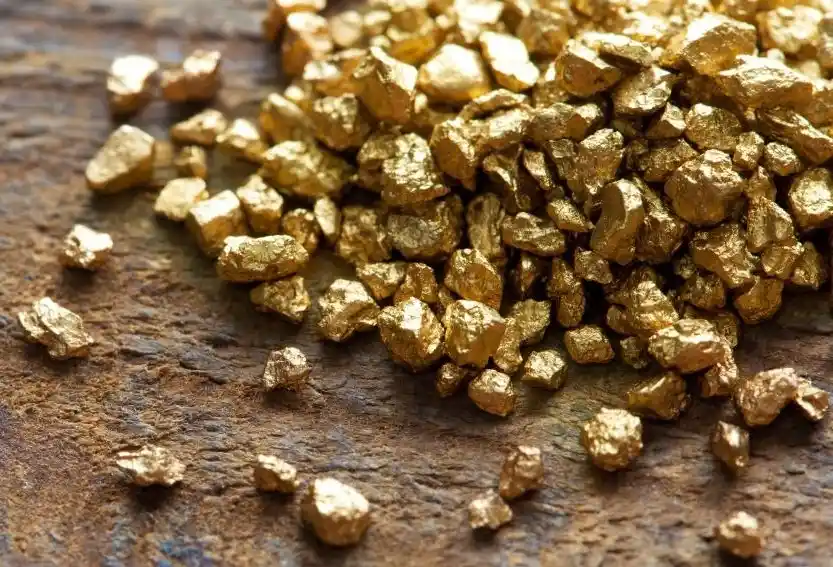 Afghan gold gemstone from Badakhshan province
